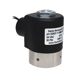 Gems Sensors cryogenic solenoid valve model
