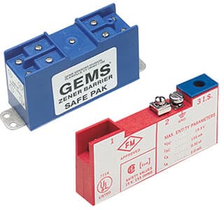 Gems Sensors zener barrier models