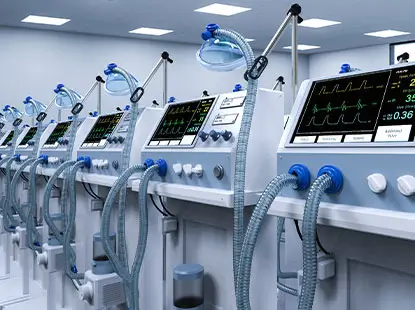 Medical equipment setup for diagnostic and therapeutic applications