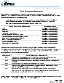 3100 Series RoHS Certificate