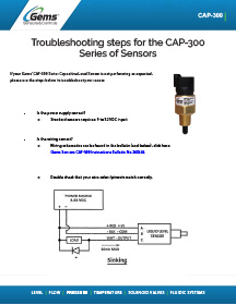 CAP 300 Troubleshooting