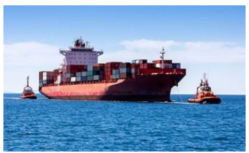 ship and tug boat