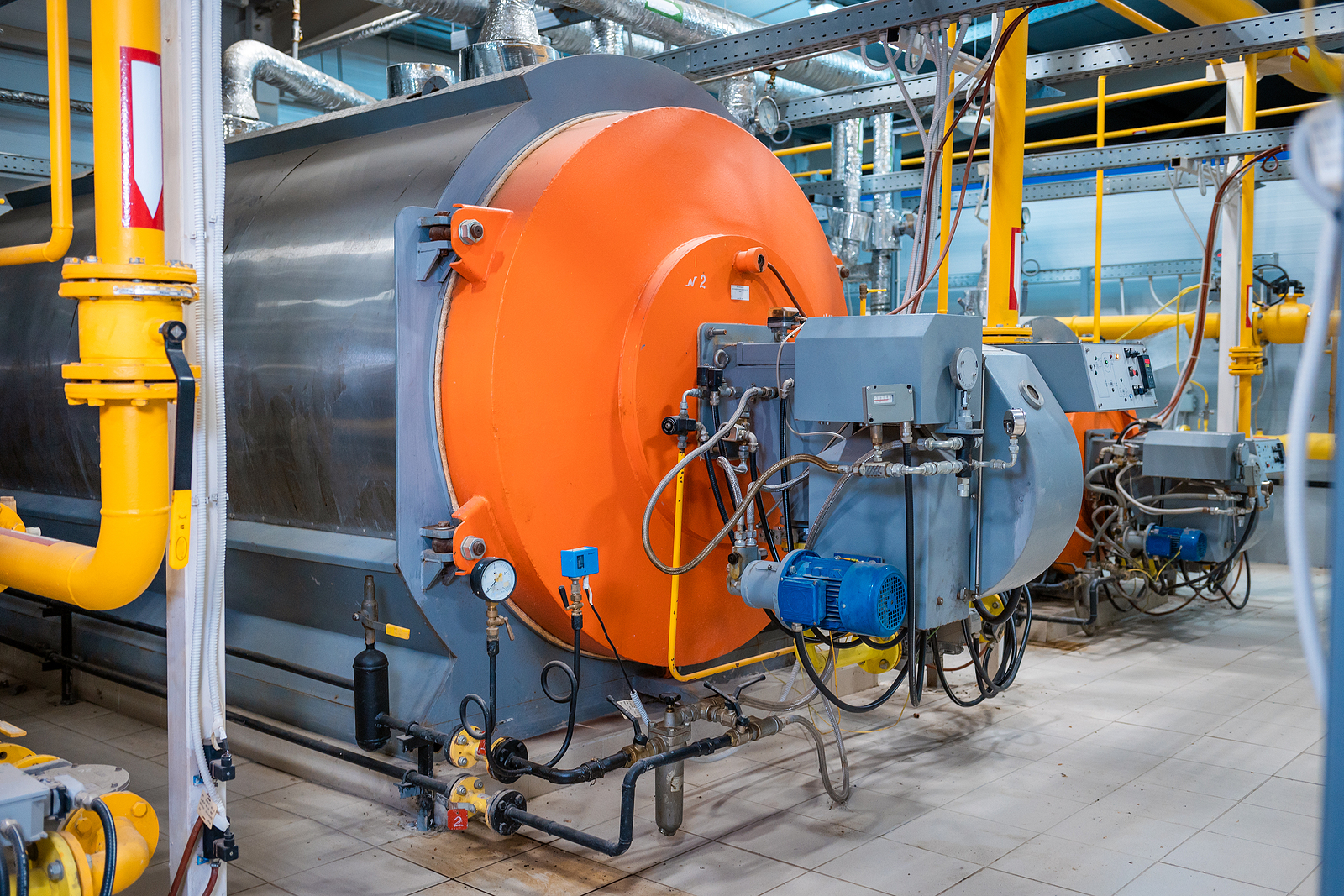 Boiler room. Water heating. Boiler room. Water heating.