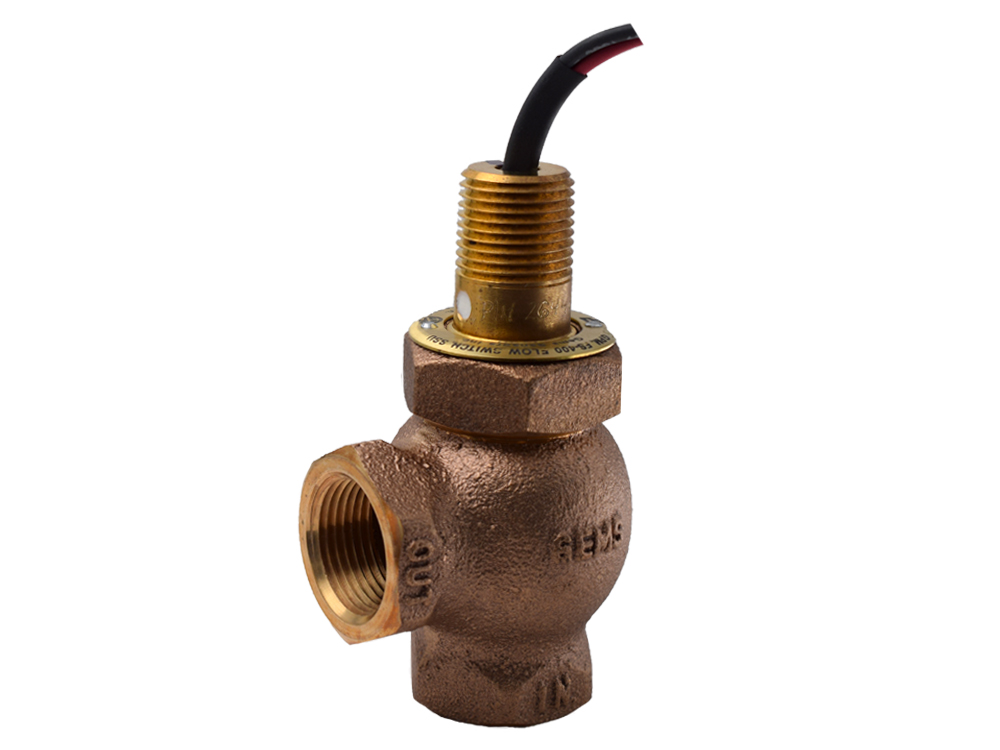 Shuttle Type Inline GEMS Sensors 27105 FS-200 Series Bronze Flow Switch 